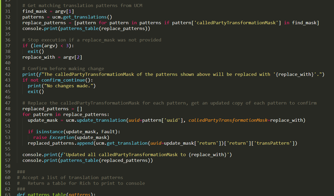 Callmanager Find/Replace
